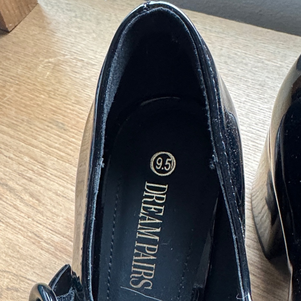 Dream pairs Elegant Black Mary Jane Heels size 9.5 - Picture 4 of 6